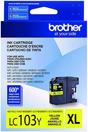 New Genuine Brother LC103XL High Yield Yellow Ink Cartridge