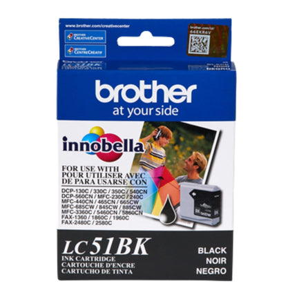 Brother LC51BK Black Ink Cartridge