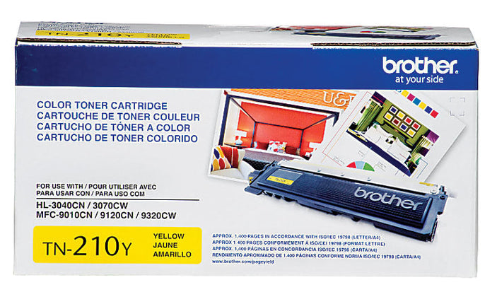 Brother TN210Y High Yield Yellow Laser Toner Cartridge, TN-210