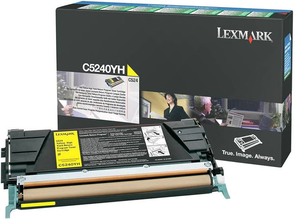 Lexmark C524, C532, C534 High Yield Yellow Toner Cartridge C5240YH
