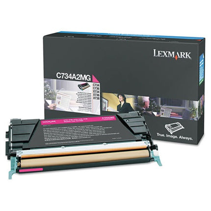 Original Lexmark C734A2MG Standard Yield Magenta Toner Cartridge