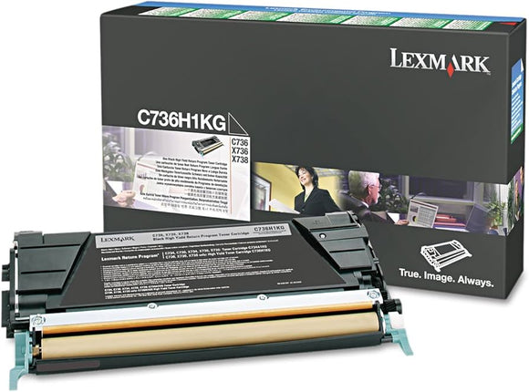 Original Lexmark C736/X736 High Yield Black Toner Cartridge, C736H1KG