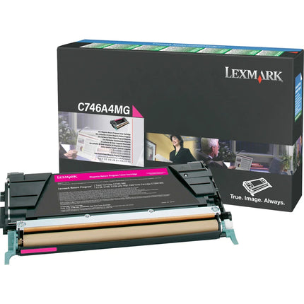 Original Lexmark C746A4MG Standard Yield Magenta Toner Cartridge
