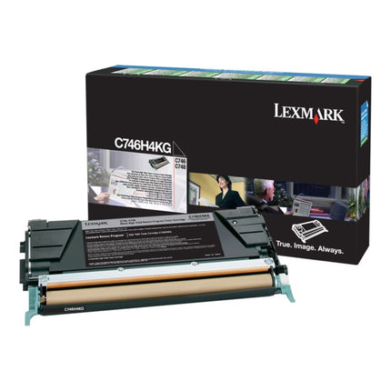 Genuine Lexmark C746H4KG High Yield Black Toner Cartridge