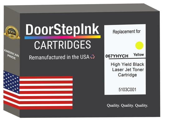 DoorStepInk Brand For Canon 067YHYCH High Yield Yellow Remanufactured in the USA Toner Cartridge,5103C001