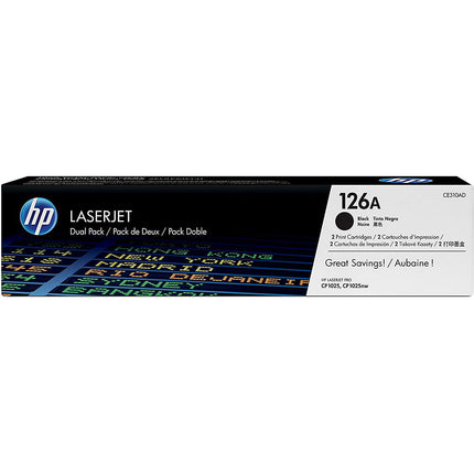 Original HP 126A Standard Yield Black Toner Cartridge, CE310AD