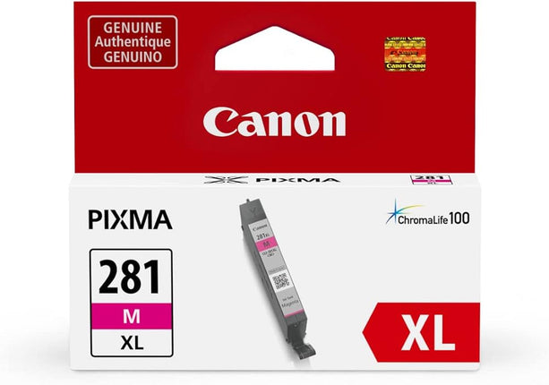 Original Canon 281XL High Yield Magenta Ink Cartridge, CLI-281XL