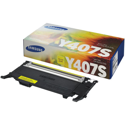 Genuine Samsung Y407 Yellow Toner Cartridge, CLT-Y407S