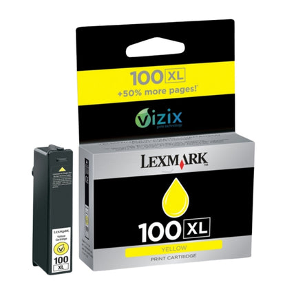 Original Lexmark 14N1095 100XL Yellow Ink Cartridge