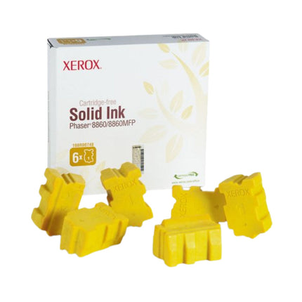 Genuine Xerox Phaser 8860 / 8860MFP Yellow Solid Ink Pack (6 Sticks) (108R00748)