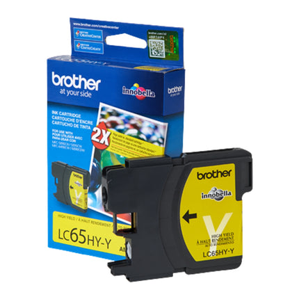 Original Brother LC65 Yellow Ink Cartridge