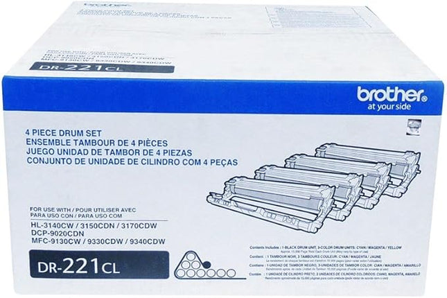 Original Brother DR-221CL Standard Yield Multi-Color Imaging Drum, DR221CL