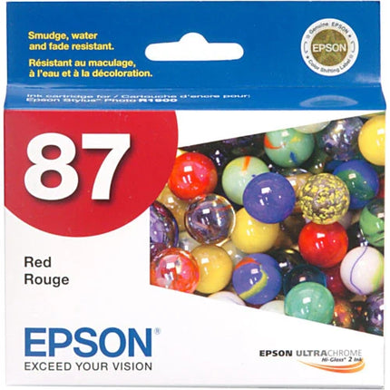 Original Epson 87 (T0877) Red Ink Cartridge