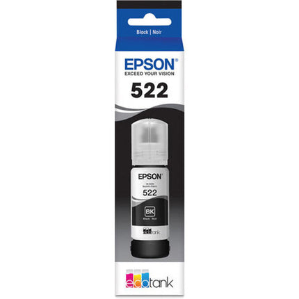 Original Epson T522 High-Yield Black Ink Bottle, T522120