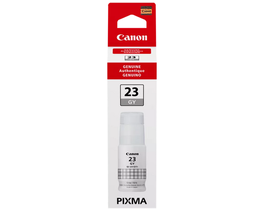 Genuine Canon GI-23 Standard-Yield Gray Ink Bottle, 4705C001