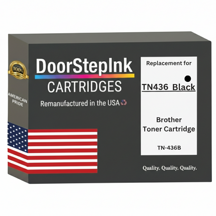 DoorStepInk Brand For Brother TN436B High Yield Black Remanufactured in the USA Toner Cartridge,TN436B