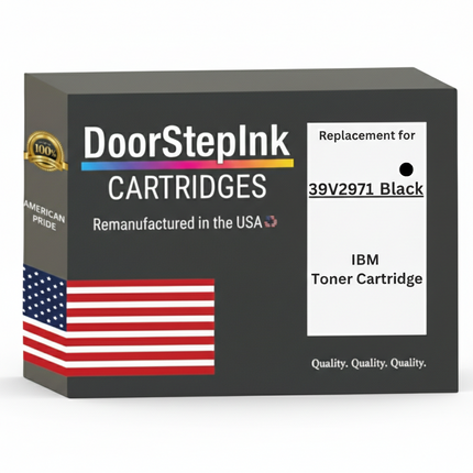 DoorStepInk Brand For IBM IP1880 High Yield Black Remanufactured in the USA LaserJet Toner Cartridge,39V2971
