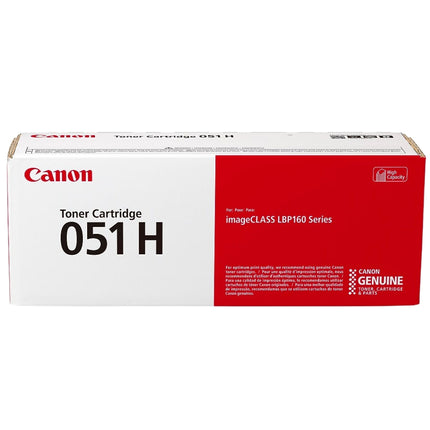 Genuine Canon 051H High-Yield Black Toner Cartridge, 2169C001