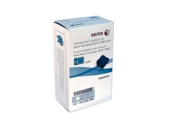 Genuine Xerox ColorQube 8570 / 8580 Cyan Solid Ink Pack (4 Sticks) (108R00946)