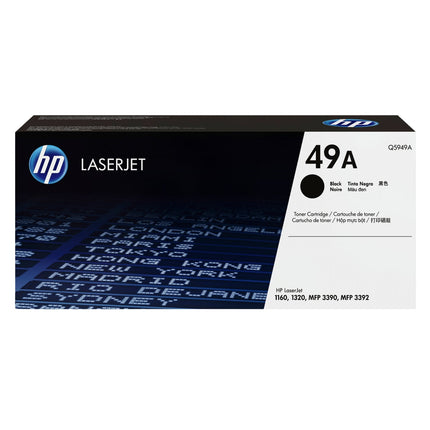 HP 49A Standard Yield Black LaserJet Toner Cartridge, Q5949A