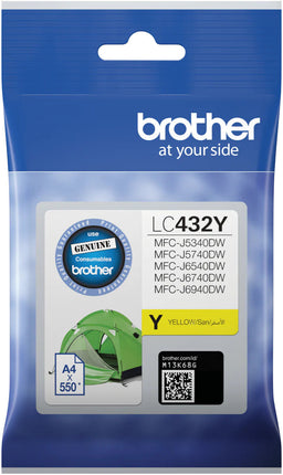 Original Brother LC432Y Standard Yield Yellow Ink Cartridge