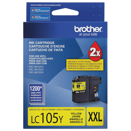 Original Brother LC105XXL Yellow Ink Cartridge