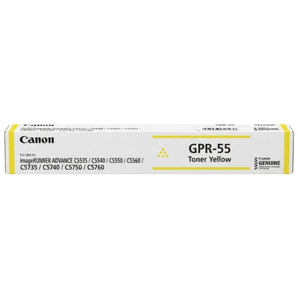 Original Canon GPR-55 Yellow Toner Cartridge, 0484C003AA