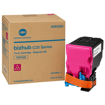 Original Konica Minolta TNP22M Standard Yield Magenta Toner Cartridge,A0X5332