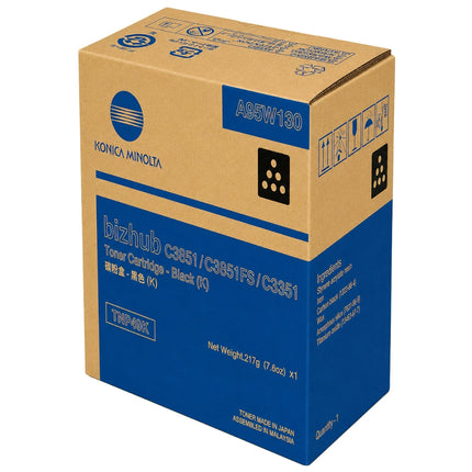 Original Konica Minolta TNP49K High Yield Black Toner Cartridge, A95W130