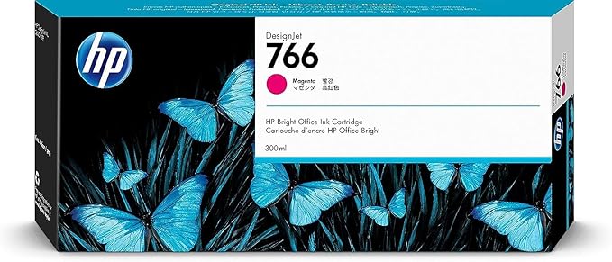 Original HP 766 Standard Yield Magenta Ink Cartridge, P2V90A