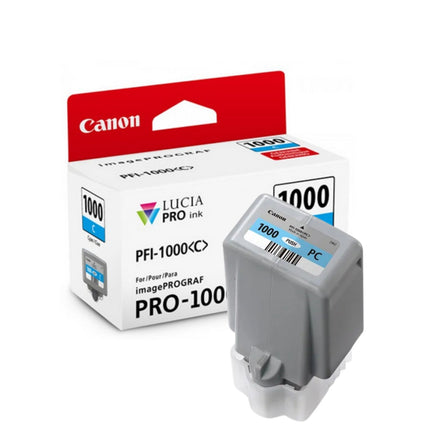Genuine Canon 1PFI1000 Standard Yield Photo Cyan Ink Cartridge, 0550C002
