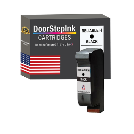 DoorStepInk Brand Reliable H Black Ink Cartridge Made in the USA