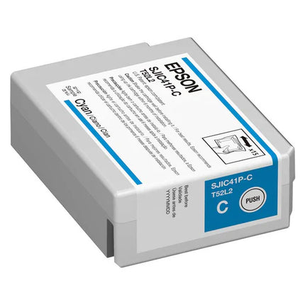 Original Epson T52L2 High Yield Cyan Ink Cartridge, SJIC41P-C
