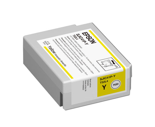Original Epson T52L4 High Yield Yellow Ink Cartridge, SJIC41P-Y