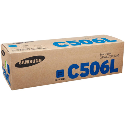Samsung C506L High Yield Cyan Toner Cartridge, CLT-C506L