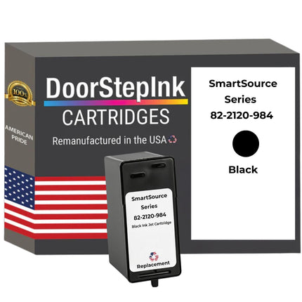 DoorStepInk Brand For SmartSource Series 82-2120-984 Black Replacement Ink Cartridge, Made In The USA