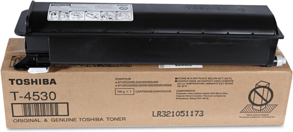 Original Toshiba T-4530 Standard Yield Black Toner Cartridge