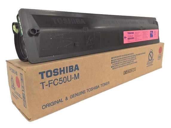 Genuine Toshiba TFC50UM Standard Yield Magenta Toner Cartridge, T-FC50U-M