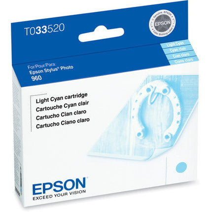 Original Epson T0335 Standard-Yield Ligh Cyan Ink Cartridge, T033520