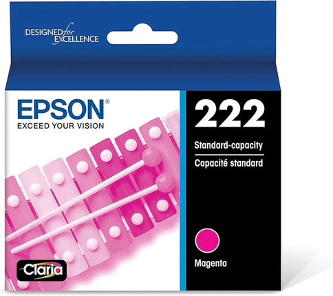 Genuine Epson 222 Magenta Claria Ink Cartridge, T222320-S