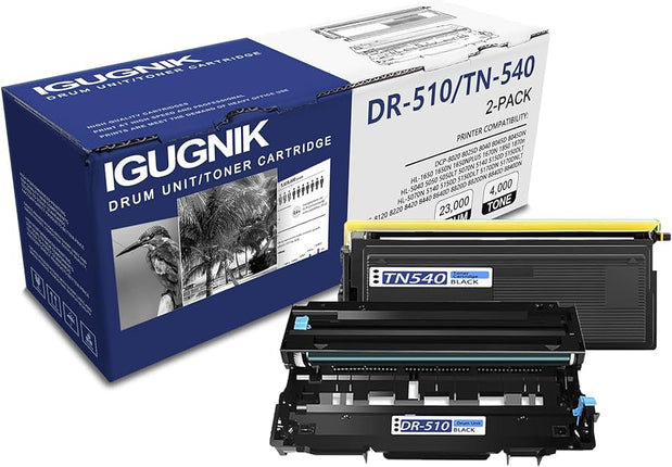 Genuine Brother TN-540 and DR-510 Combo Drum Unit & Toner Cartridge