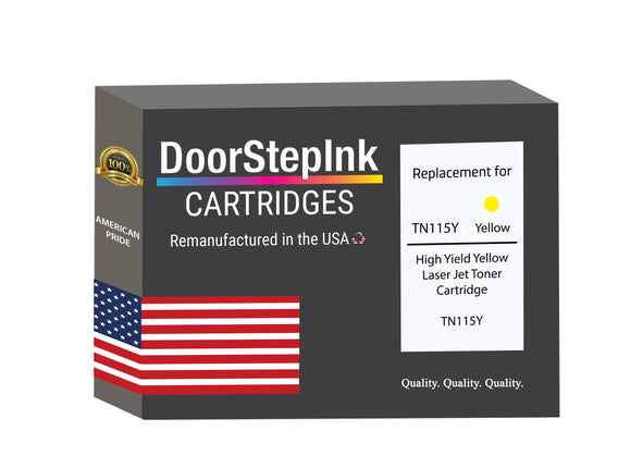 Brother TN115Y High Yield Yellow Laser Toner Cartridge, TN115Y