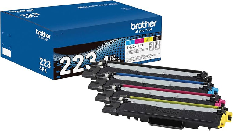 Original Brother TN-223 Standard Yield Printer Toner Cartridg- 4PACK