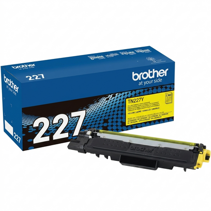 Brother TN227 Yellow High Yield Toner Cartridge, TN227Y
