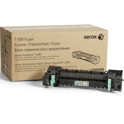 Genuine Xerox 110V Fuser Kit Standard Yield Black Toner Cartridge, 115R00088