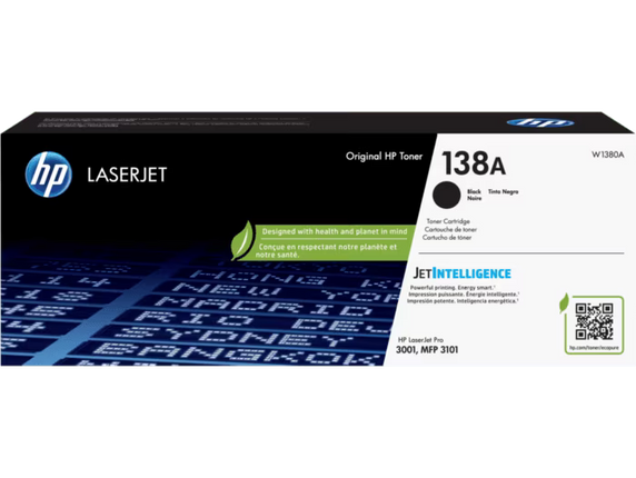 Original HP 138A Standard Yield Black Toner Cartridge, W1380A