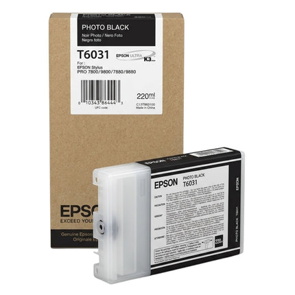 Epson T6031 Photo Black Ink Cartridge, T603100