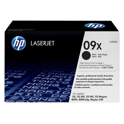 Genuine HP 09X High-Yield LaserJet Toner Cartridge, C3909X