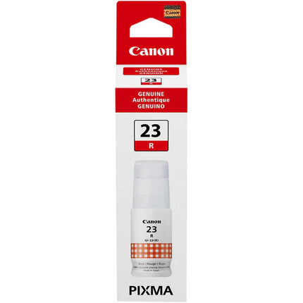 Genuine Canon GI-23 Standard-Yield Red Ink Cartridge, 4714C001
