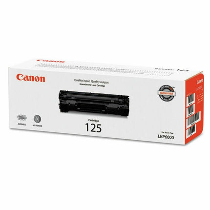 Genuine Canon 125 High Yield Black Toner Cartridge, 3484B001